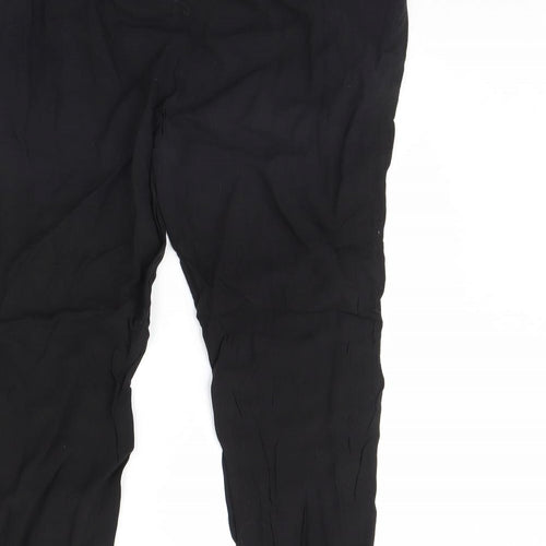 H&M Womens Black   Trousers  Size M L28 in