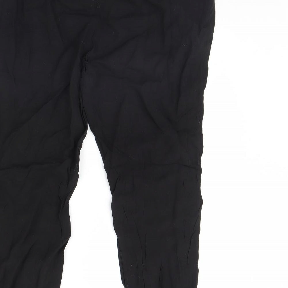 H&M Womens Black   Trousers  Size M L28 in