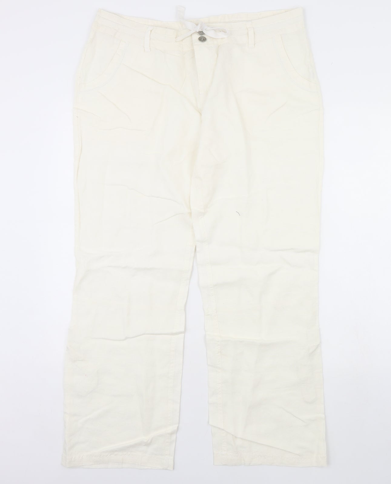 Atmosphere Womens Ivory   Trousers  Size 16 L30 in