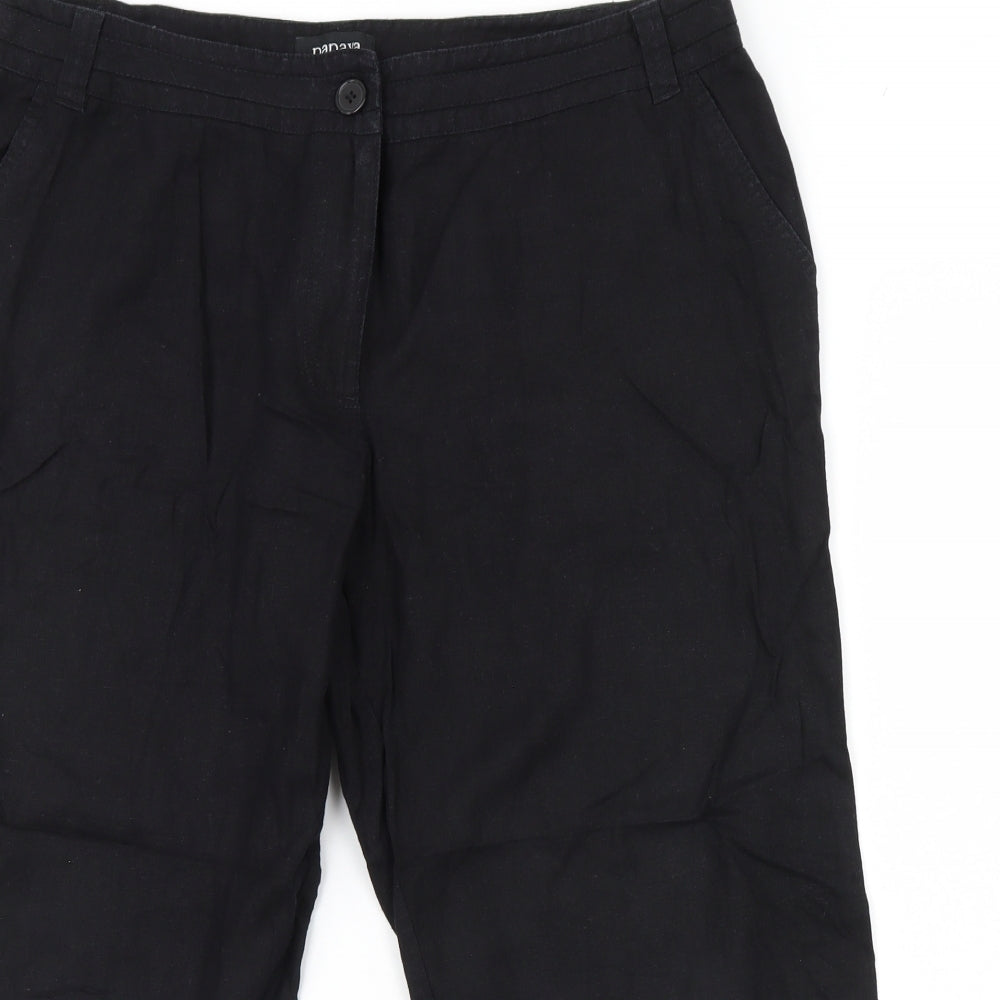 Papaya Womens Black   Trousers  Size 16 L21 in