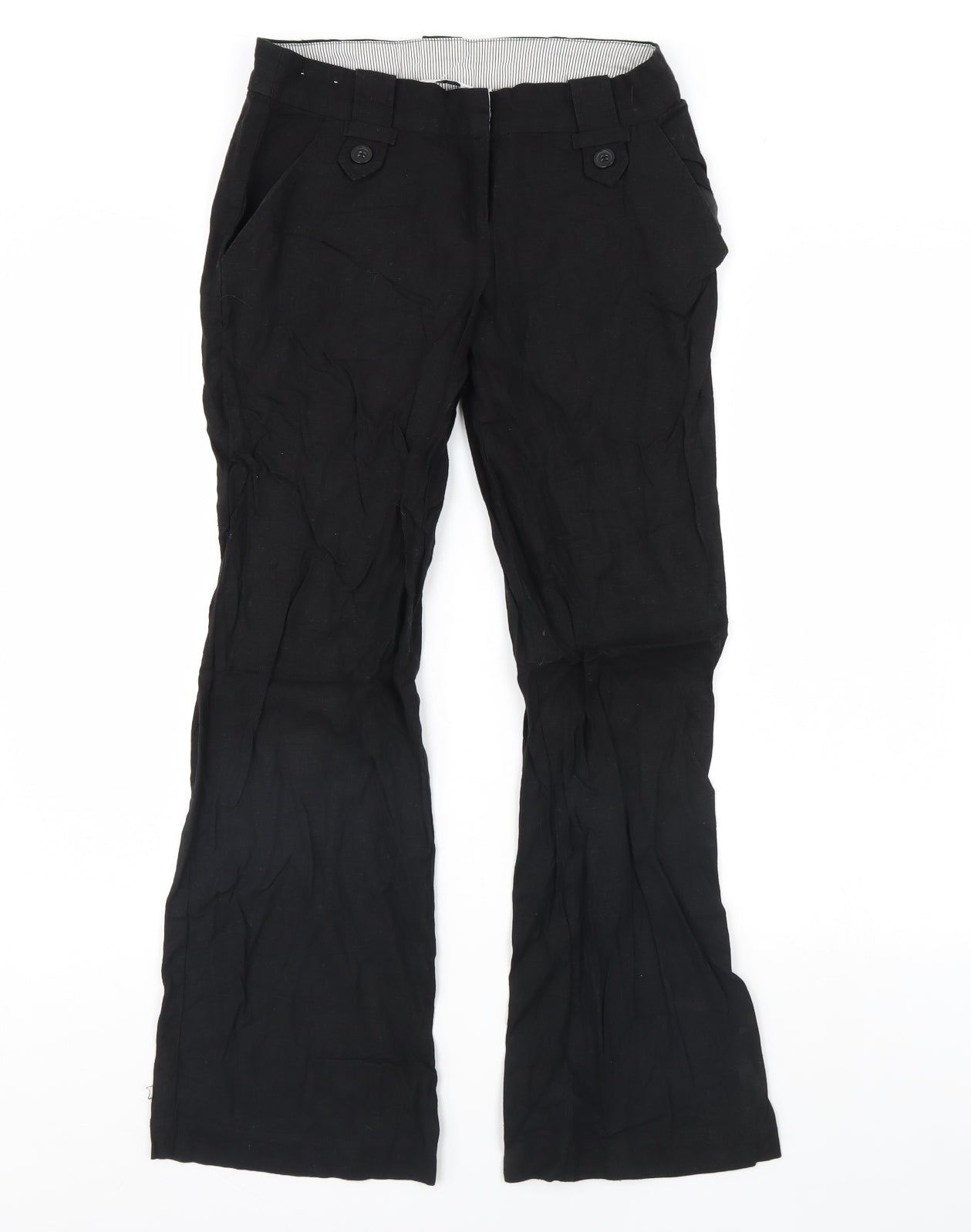 New Look Womens Black   Trousers  Size 8 L28 in
