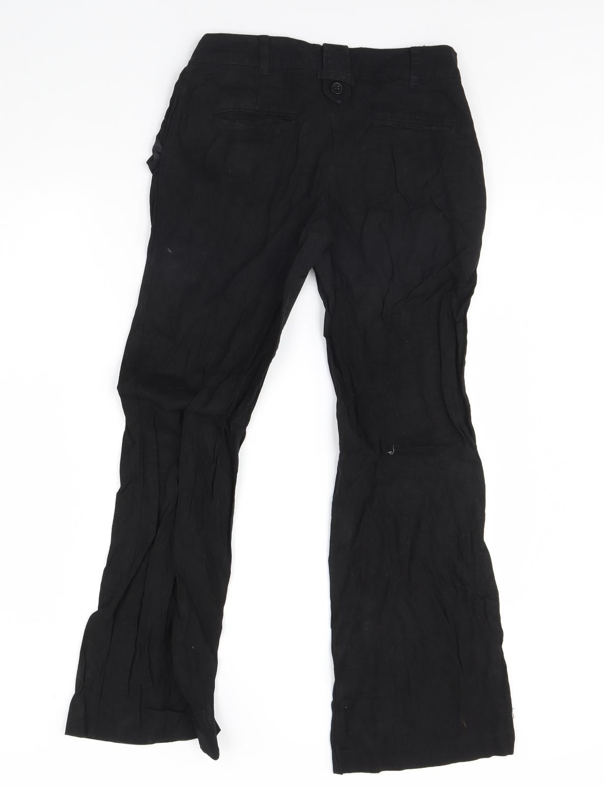 New Look Womens Black   Trousers  Size 8 L28 in