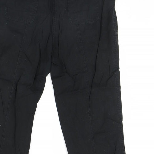 TU Womens Black   Cropped Trousers Size 14 L23 in