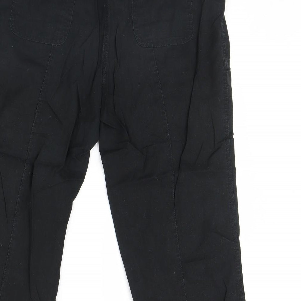 TU Womens Black   Cropped Trousers Size 14 L23 in