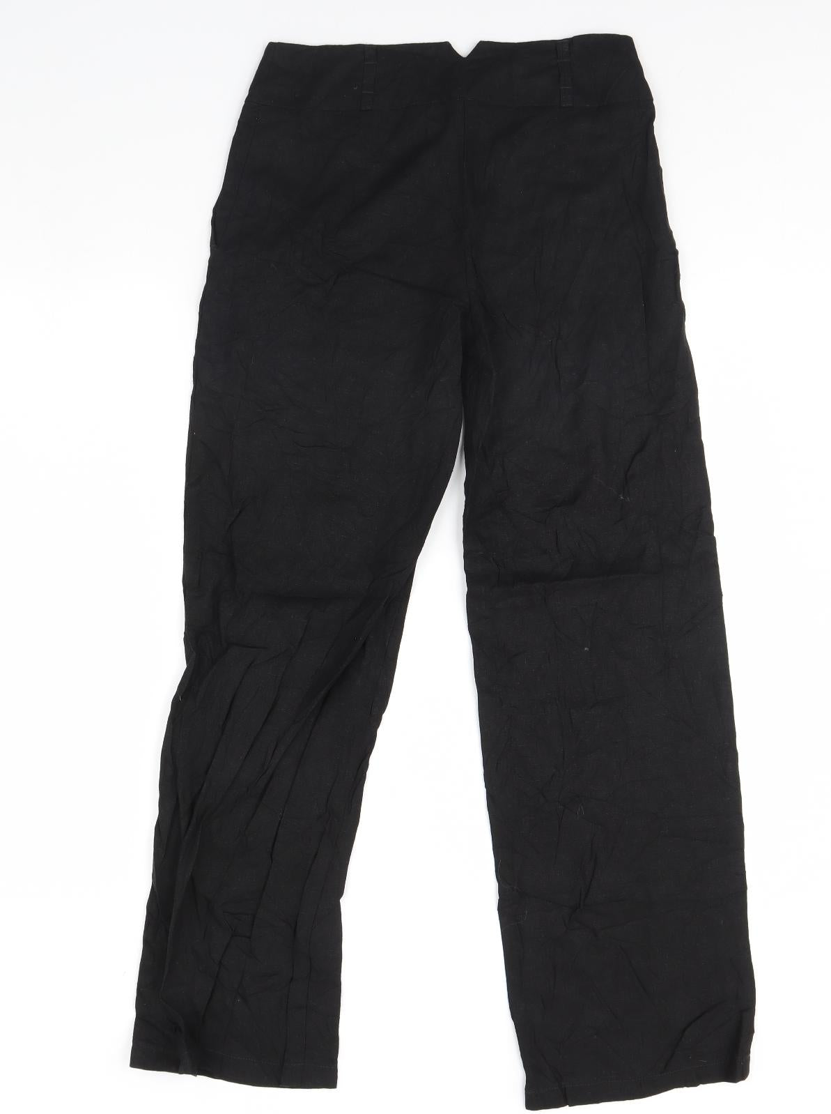 F&F Womens Black   Trousers  Size 6 L30 in