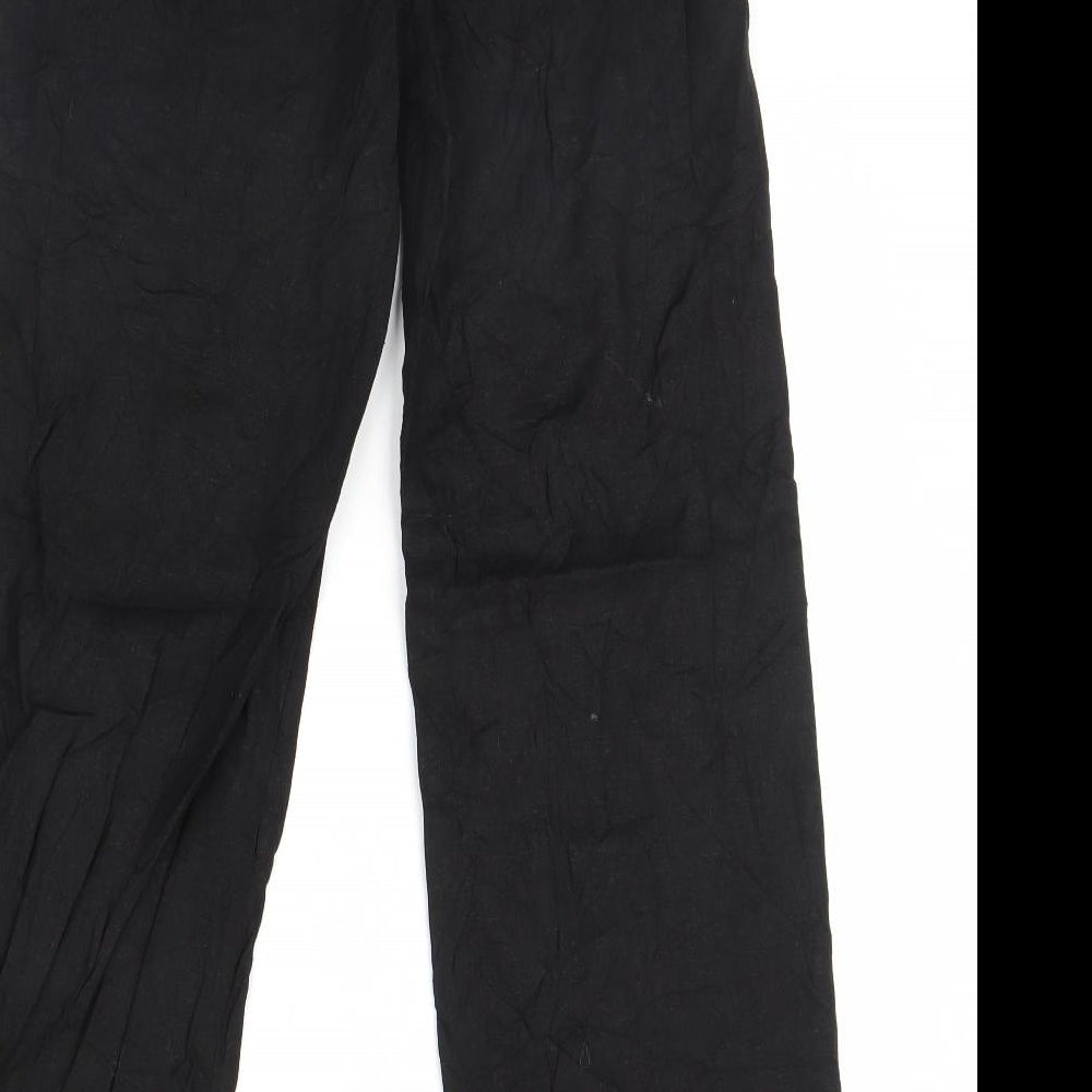 F&F Womens Black   Trousers  Size 6 L30 in
