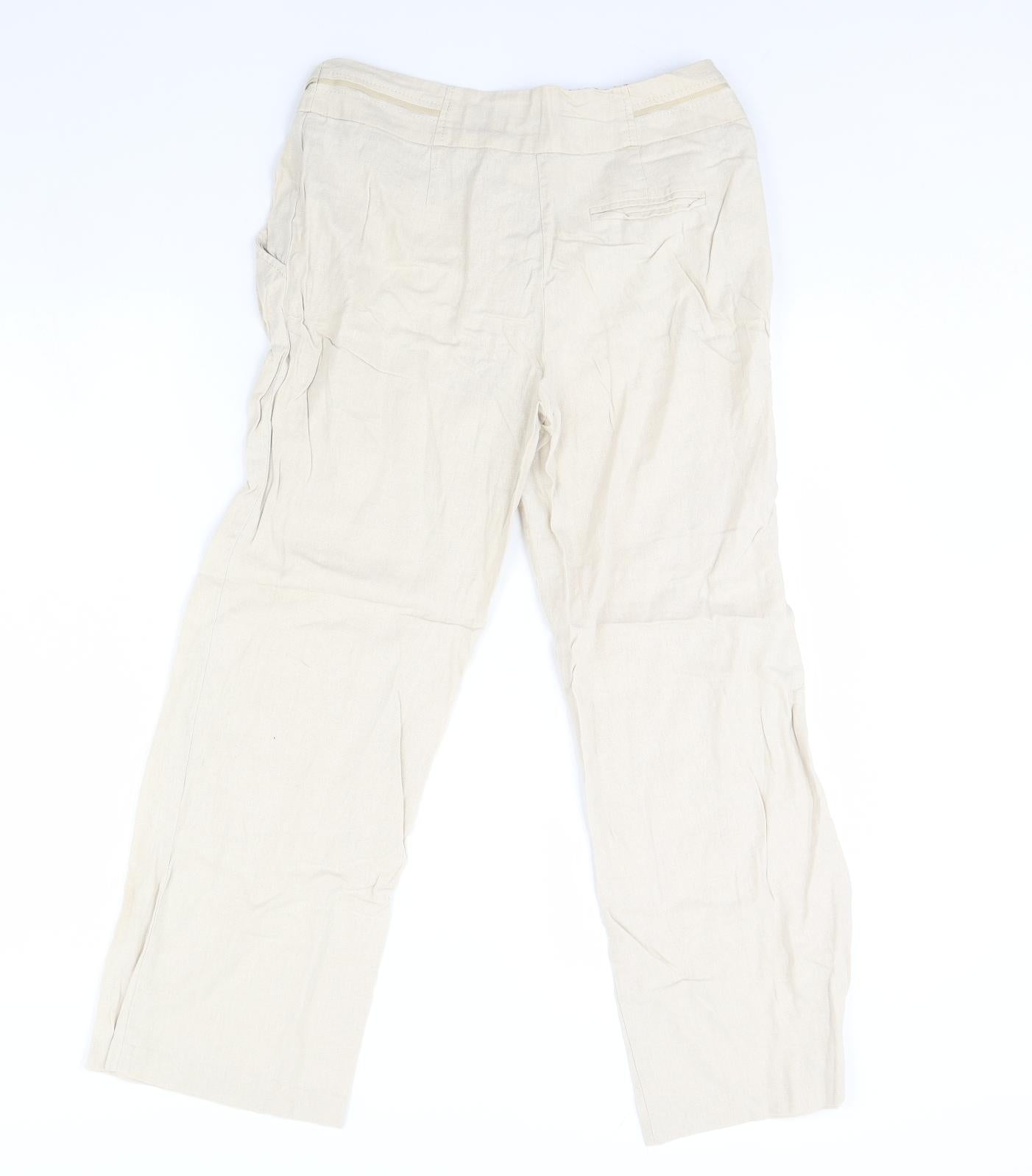 BHS Womens Beige   Trousers  Size 10 L28 in
