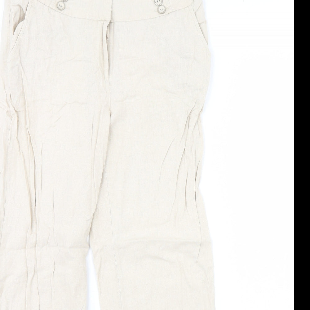 BHS Womens Beige   Trousers  Size 10 L28 in
