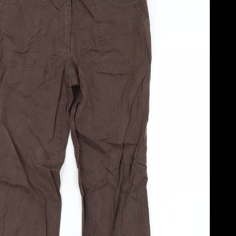 Xanaka Womens Brown   Trousers  Size 8 L30 in