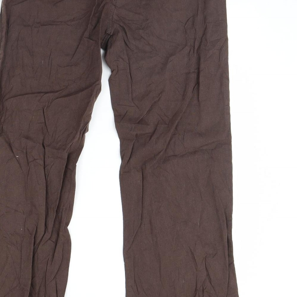 Xanaka Womens Brown   Trousers  Size 8 L30 in