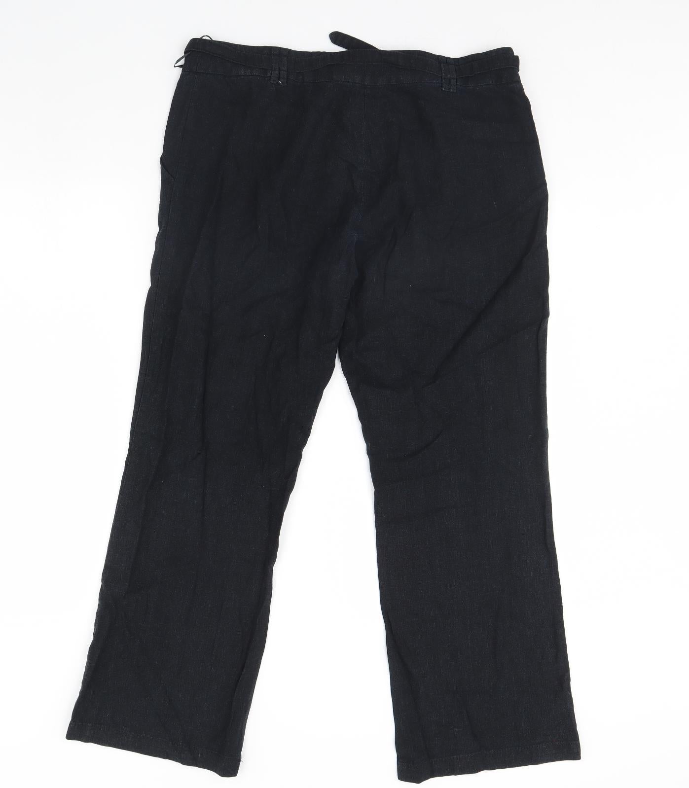 George Womens Black   Trousers  Size 14 L30 in