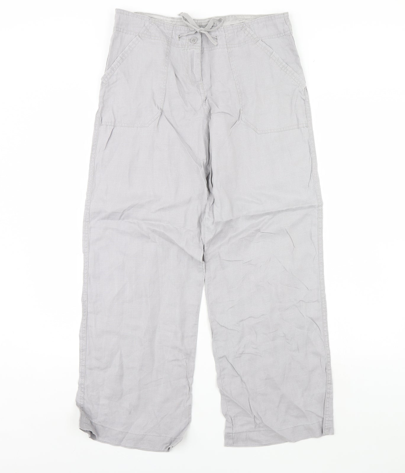 Atmosphere Womens Grey   Trousers  Size 10 L32 in