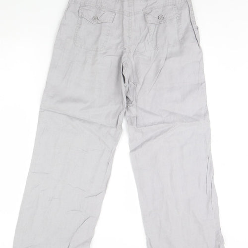 Atmosphere Womens Grey   Trousers  Size 10 L32 in