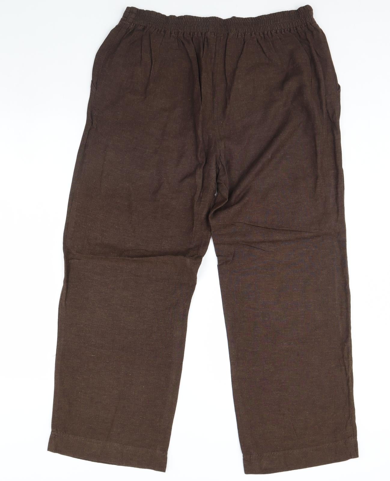 Being casual Womens Brown   Trousers  Size 16 L30 in