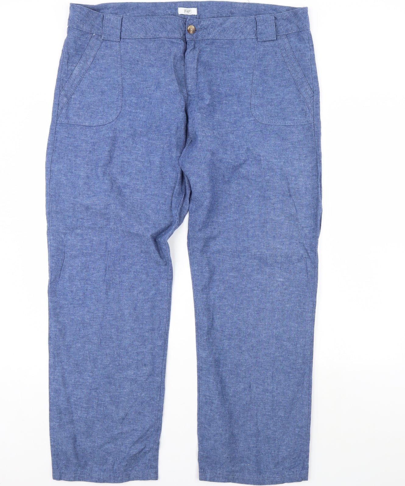 F&F Womens Blue   Trousers  Size 20 L32 in