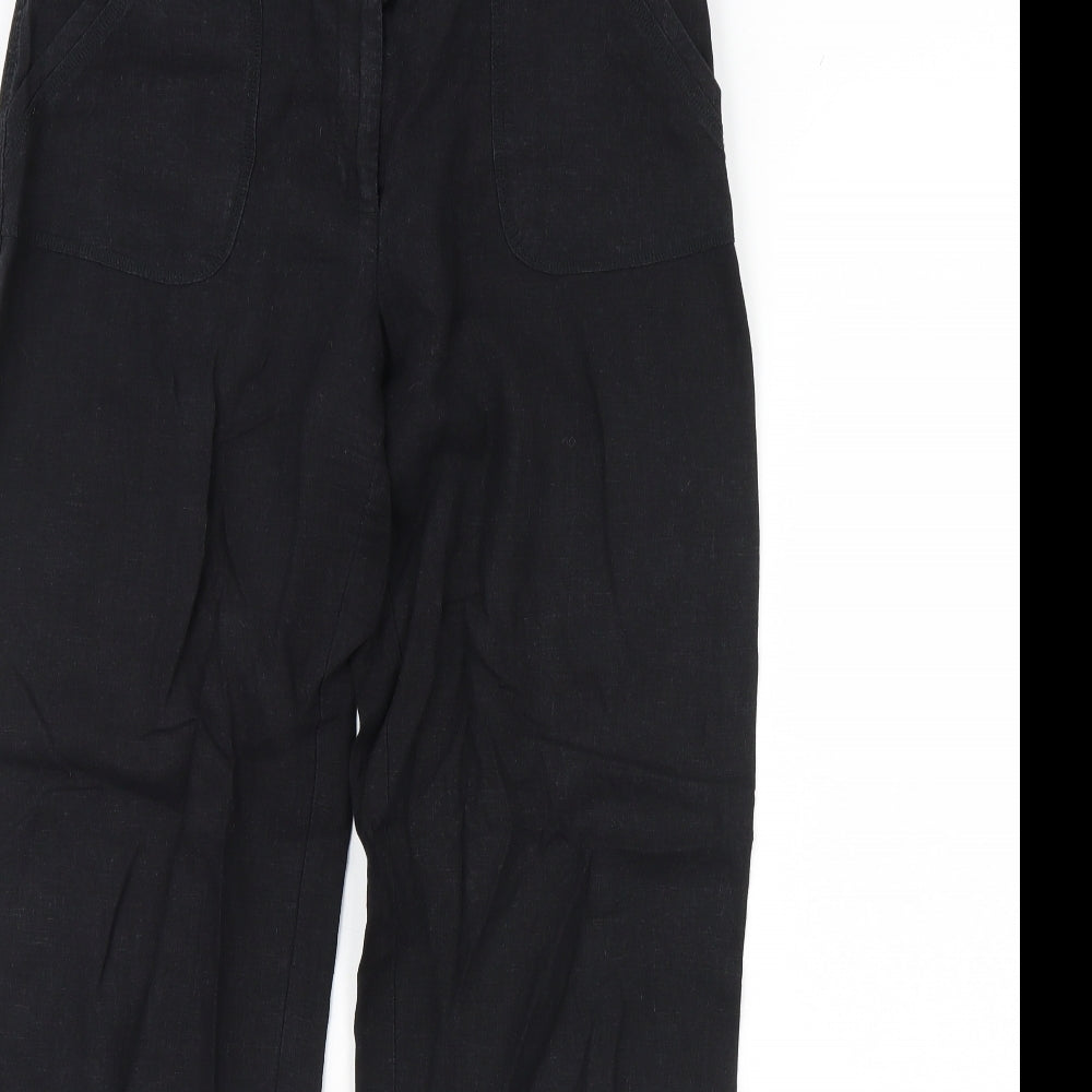 Papaya Womens Black   Trousers  Size 8 L30 in