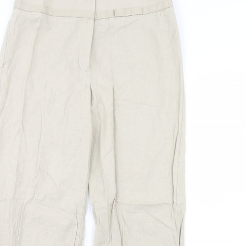 m&s Womens Beige   Trousers  Size 12 L29 in