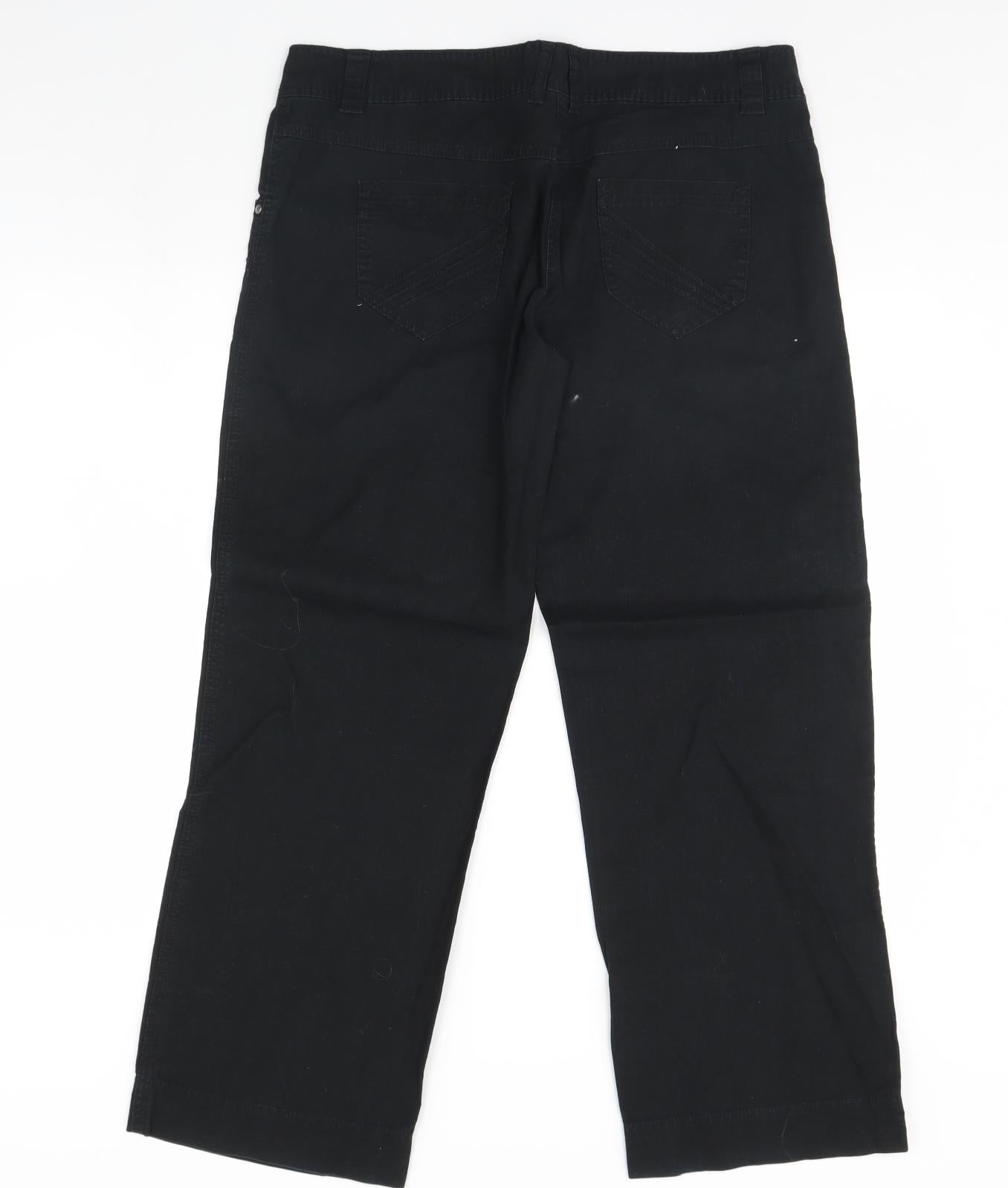 George Womens Black   Trousers  Size 14 L30 in
