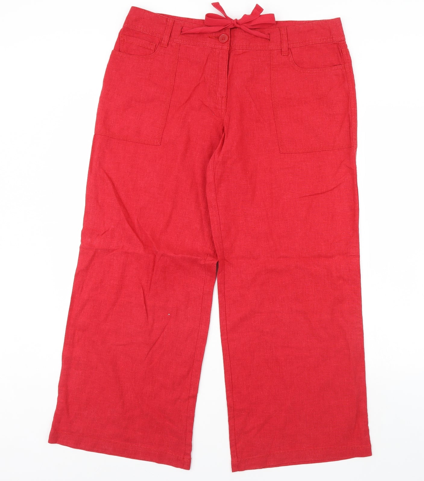 NEXT Womens Red   Trousers  Size 14 L30 in