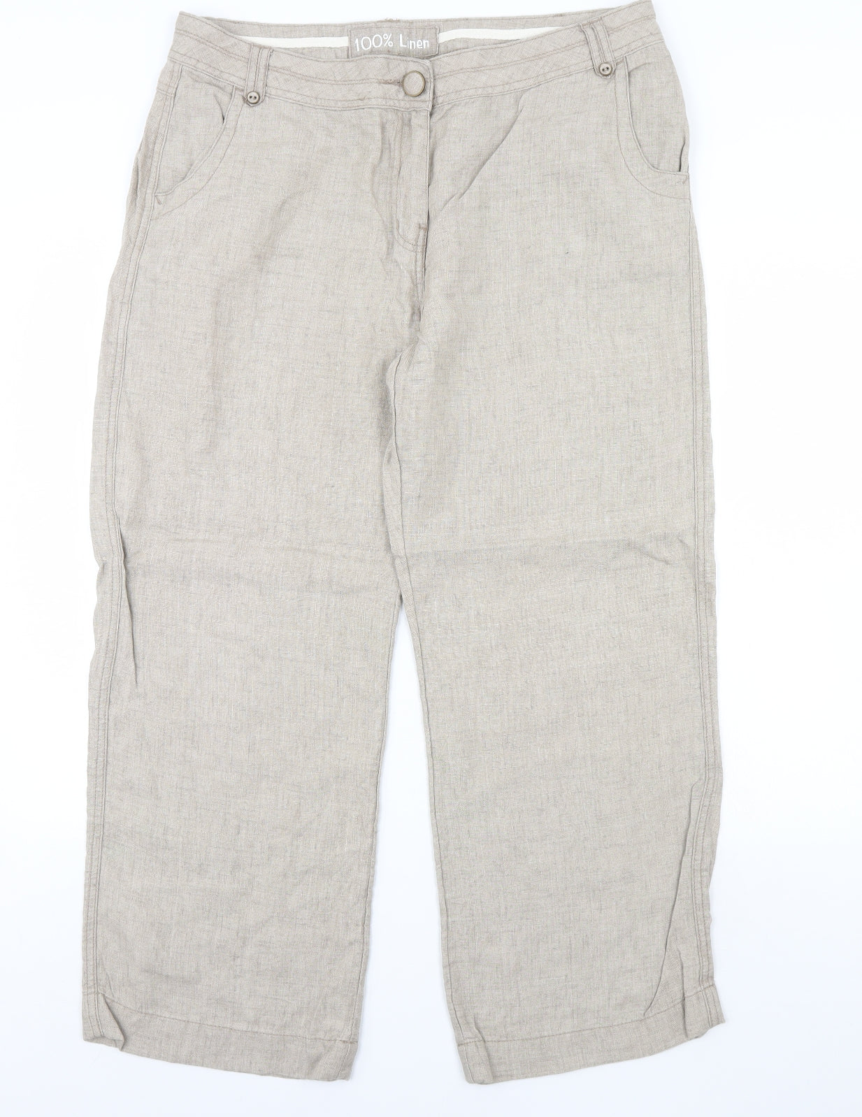 George Womens Beige   Trousers  Size 16 L30 in