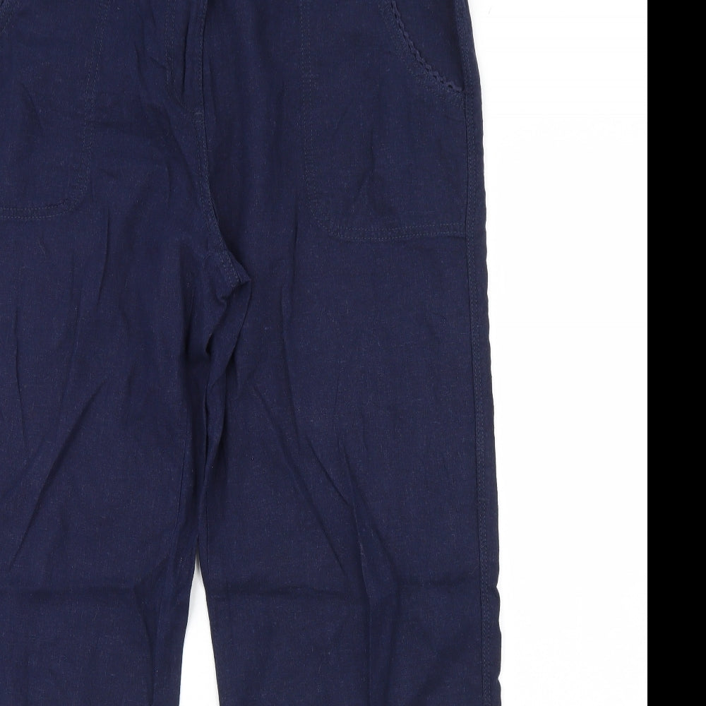 M&Co Womens Blue   Trousers  Size 14 L31 in