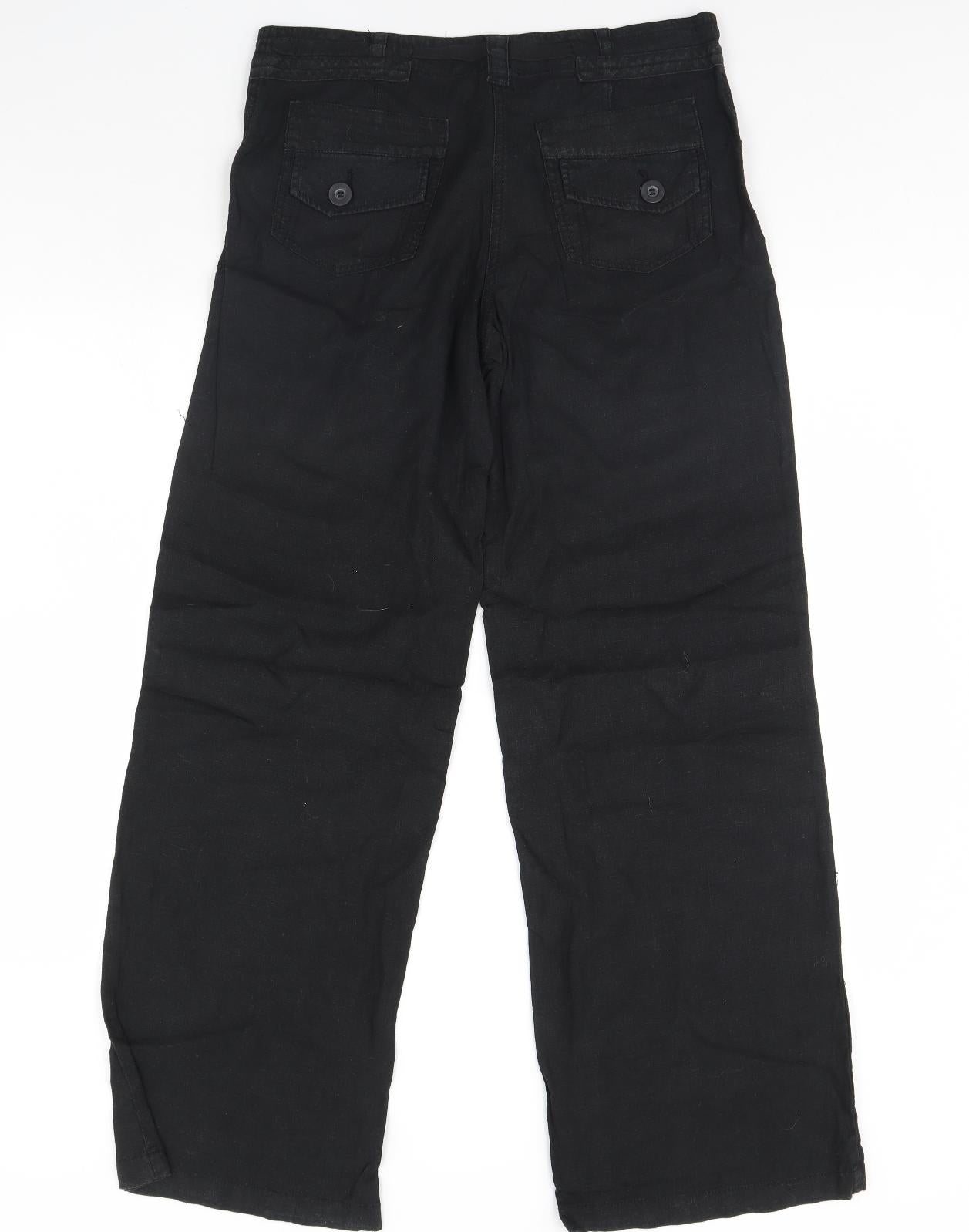 NEXT Womens Black   Trousers  Size 10 L31 in