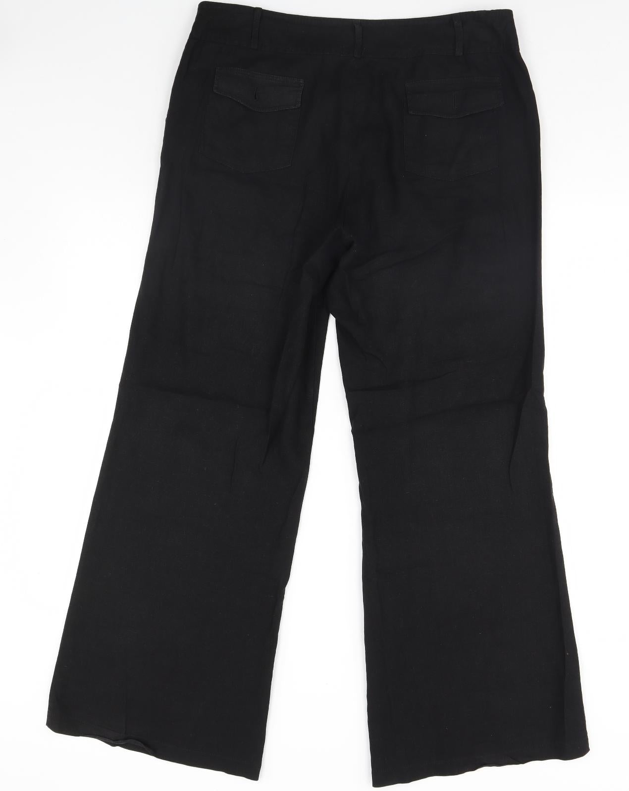 New Look Womens Black   Trousers  Size 14 L32 in