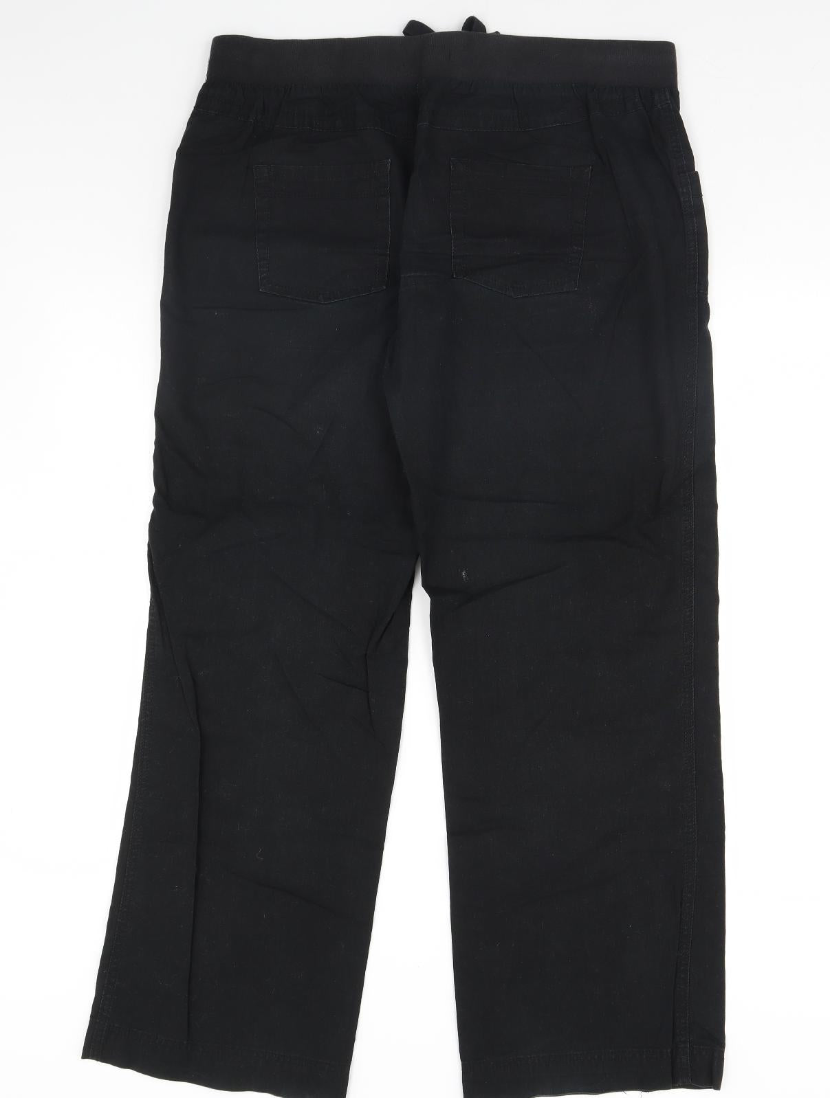 George Womens Black   Trousers  Size 16 L30 in