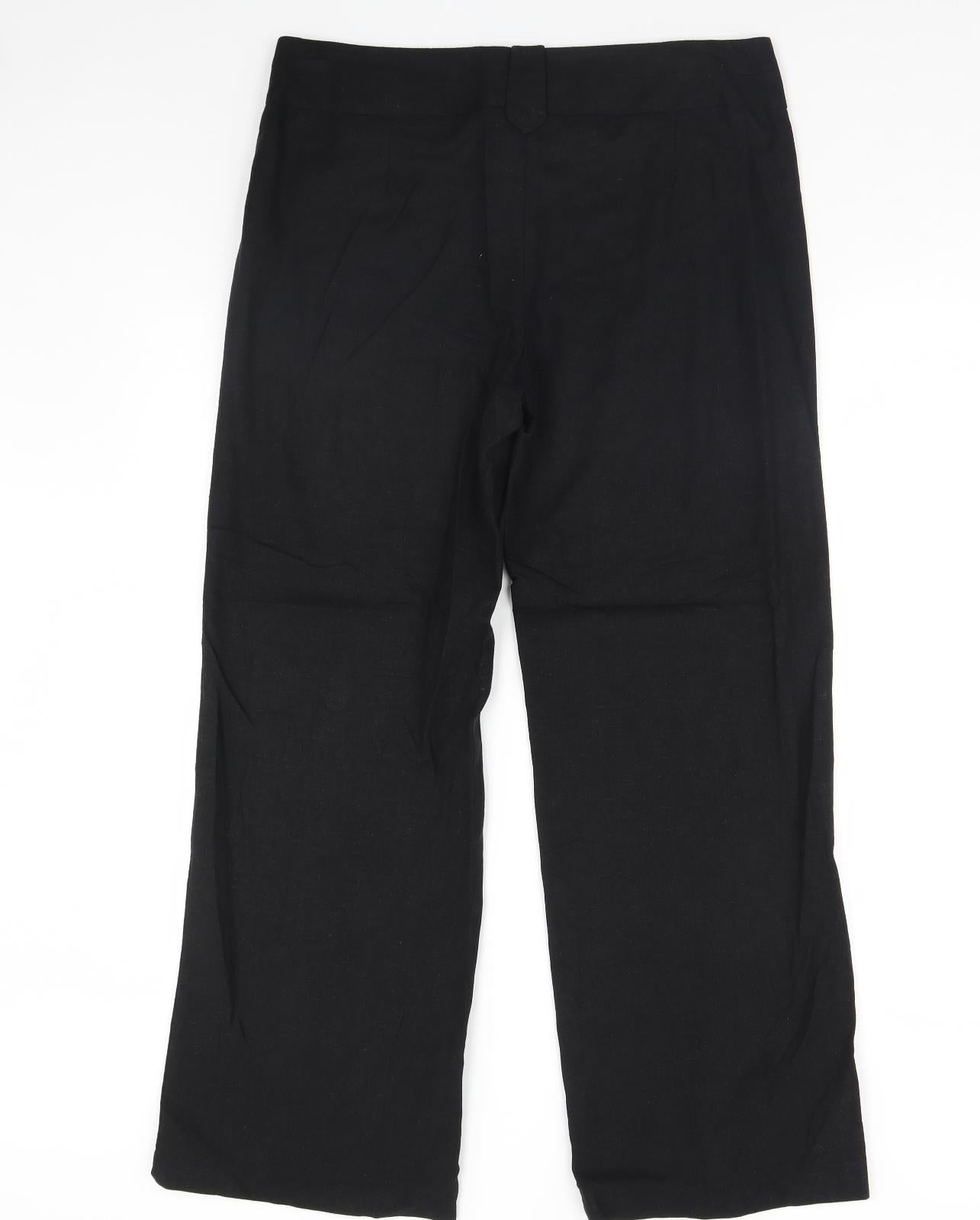 George Womens Black   Trousers  Size 14 L31 in