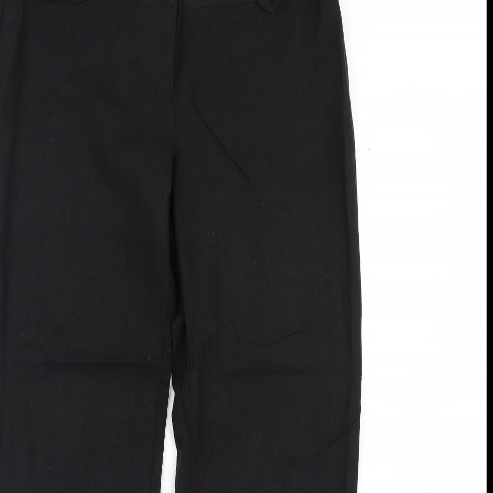 George Womens Black   Trousers  Size 14 L31 in