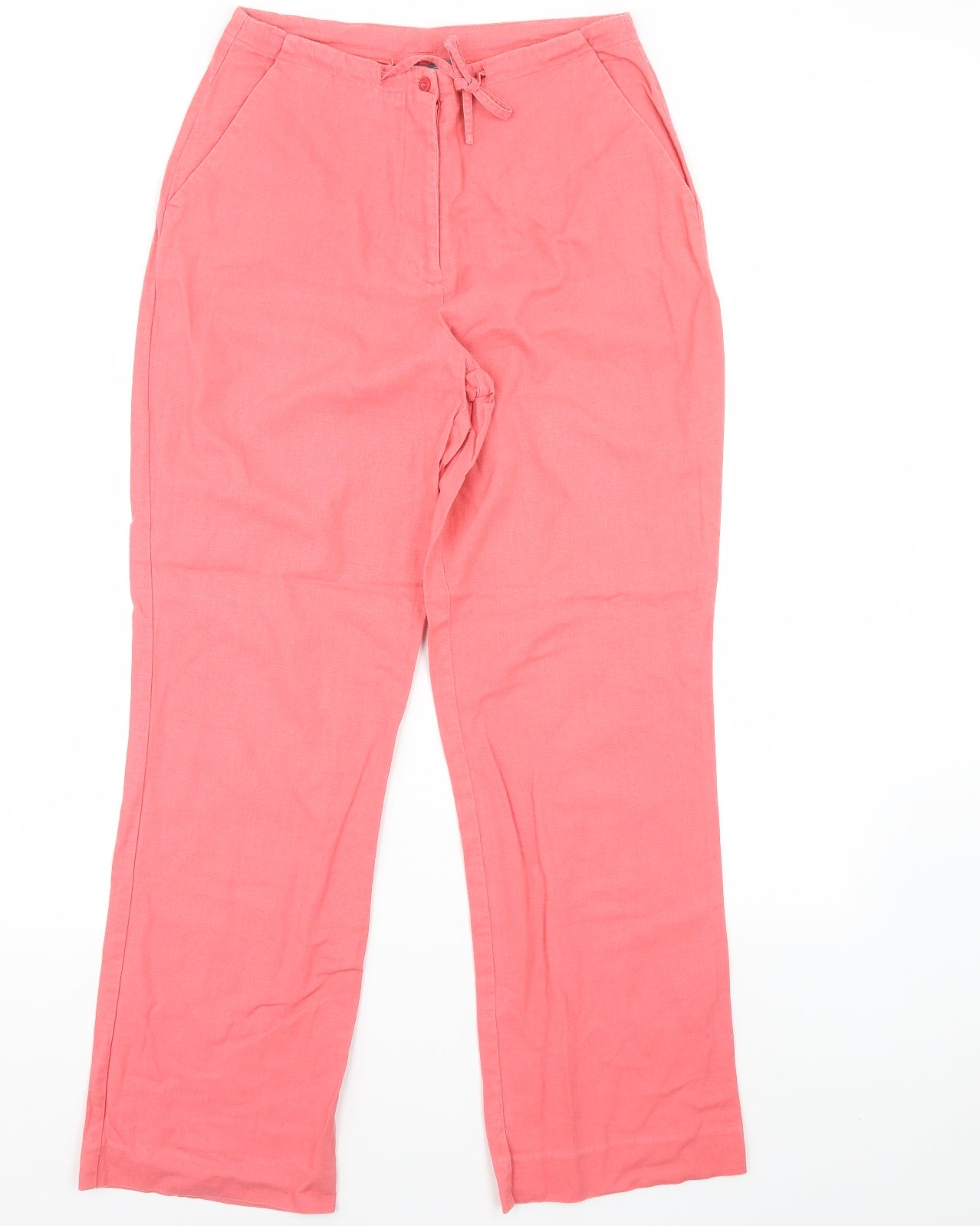 AMARANTO Womens Pink   Trousers  Size 10 L30 in