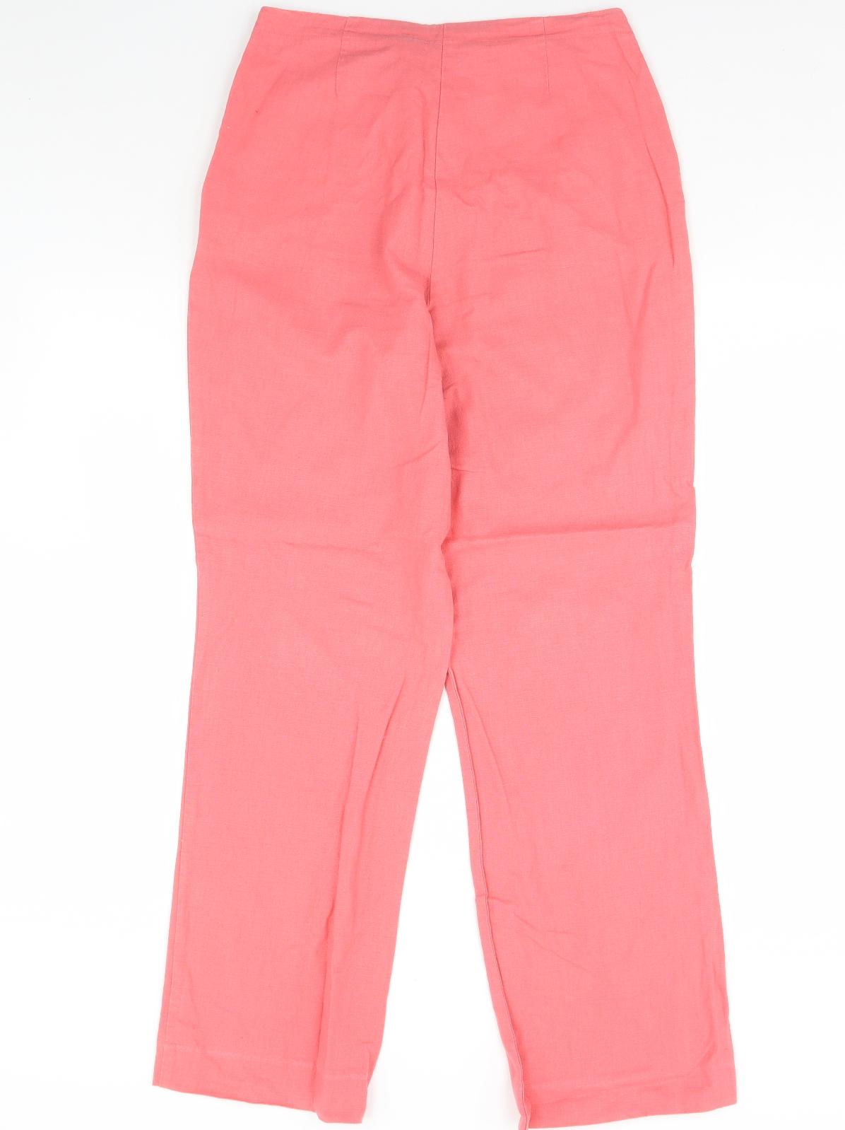 AMARANTO Womens Pink   Trousers  Size 10 L30 in