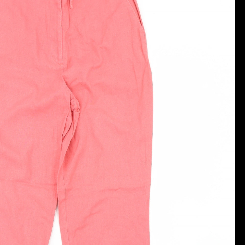 AMARANTO Womens Pink   Trousers  Size 10 L30 in