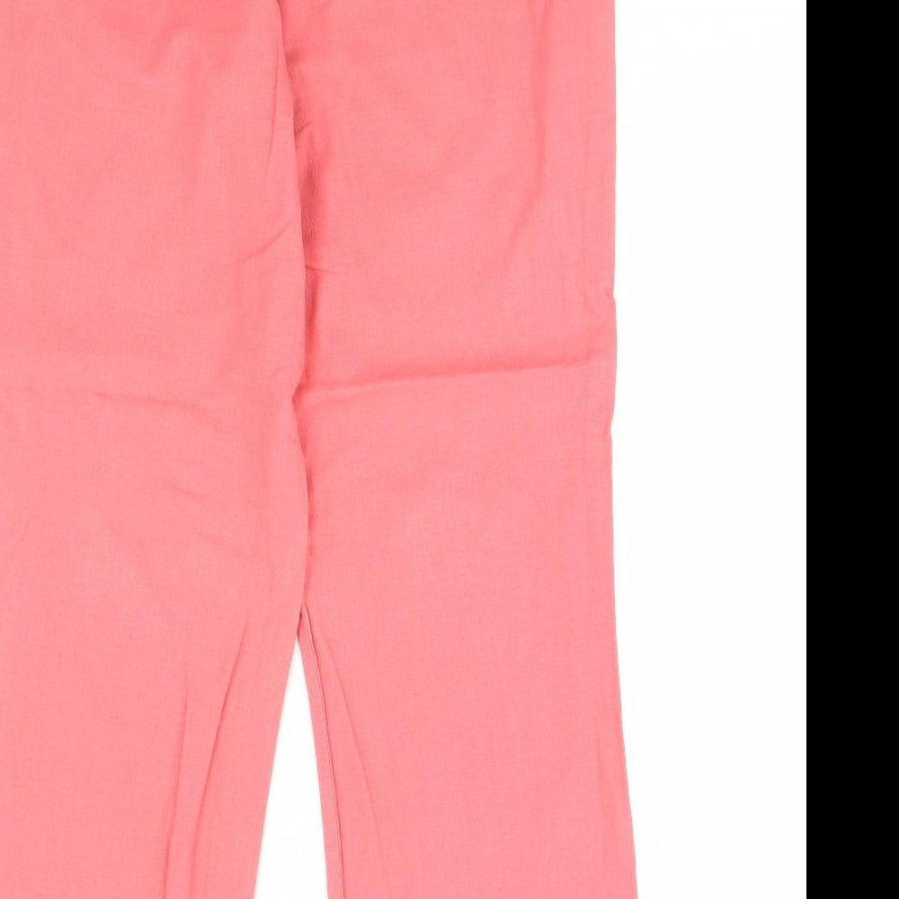 AMARANTO Womens Pink   Trousers  Size 10 L30 in