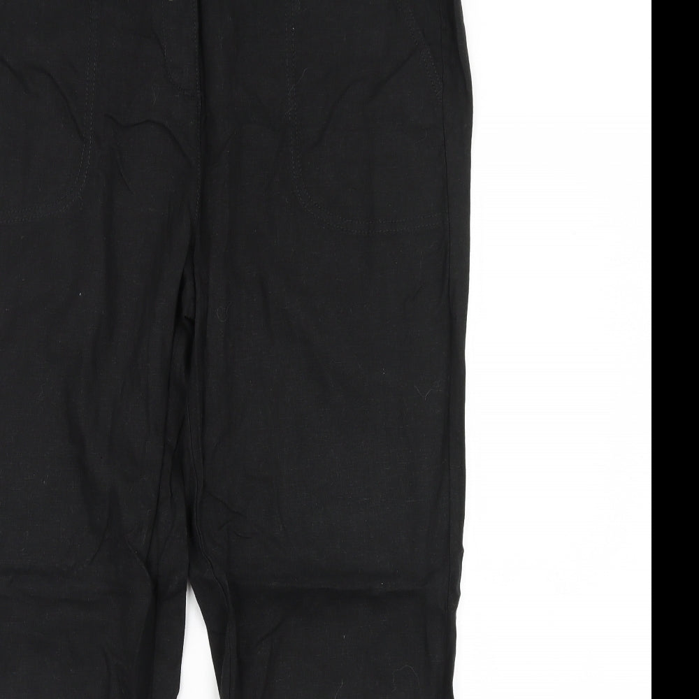 m&s Womens Black   Trousers  Size 18 L32 in