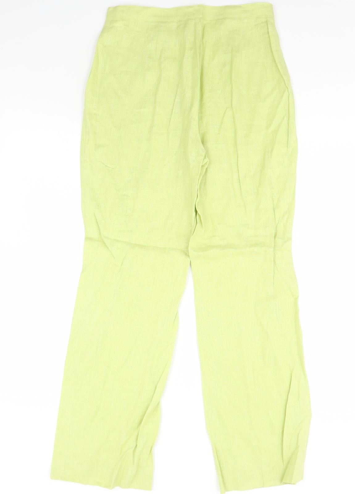 Visage Womens Green   Trousers  Size 12 L32 in