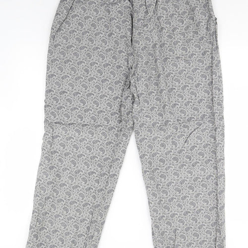 Marisota Womens Blue Fair Isle  Trousers  Size 18 L31 in