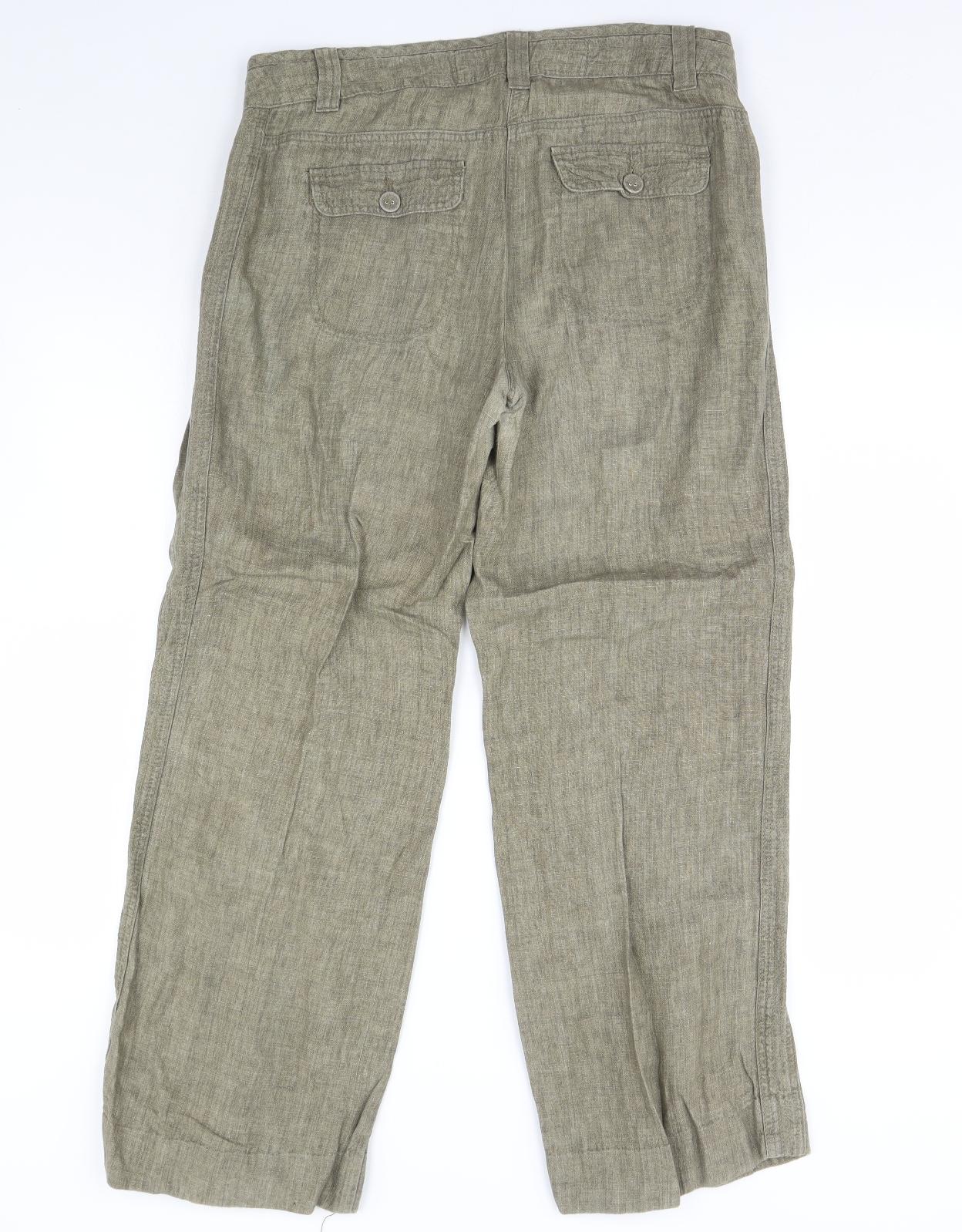 George Womens Green   Trousers  Size 14 L31 in