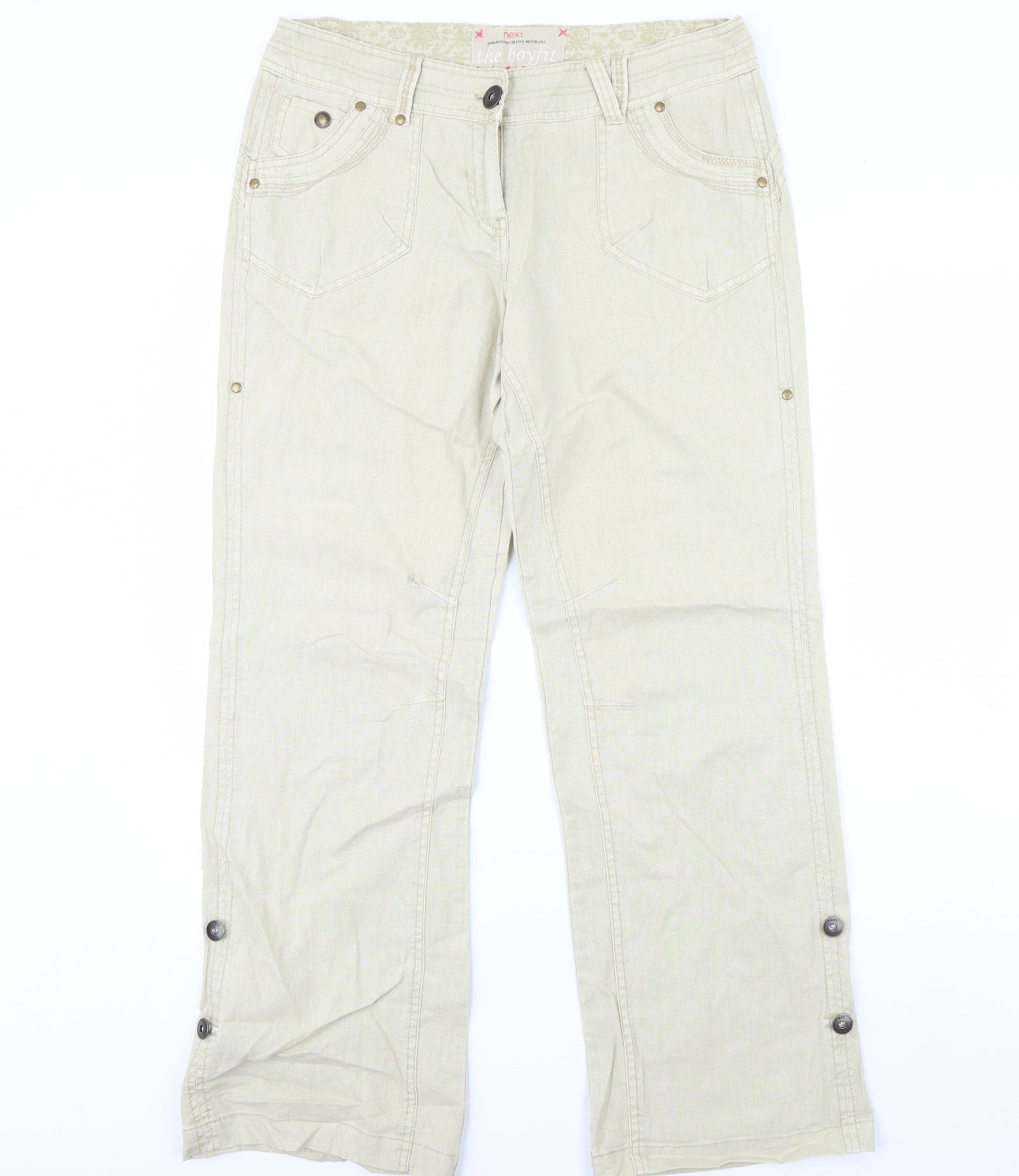 NEXT Womens Beige   Trousers  Size 12 L32 in