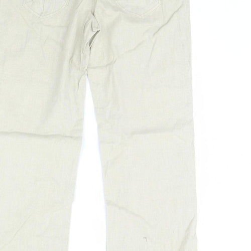 NEXT Womens Beige   Trousers  Size 12 L32 in
