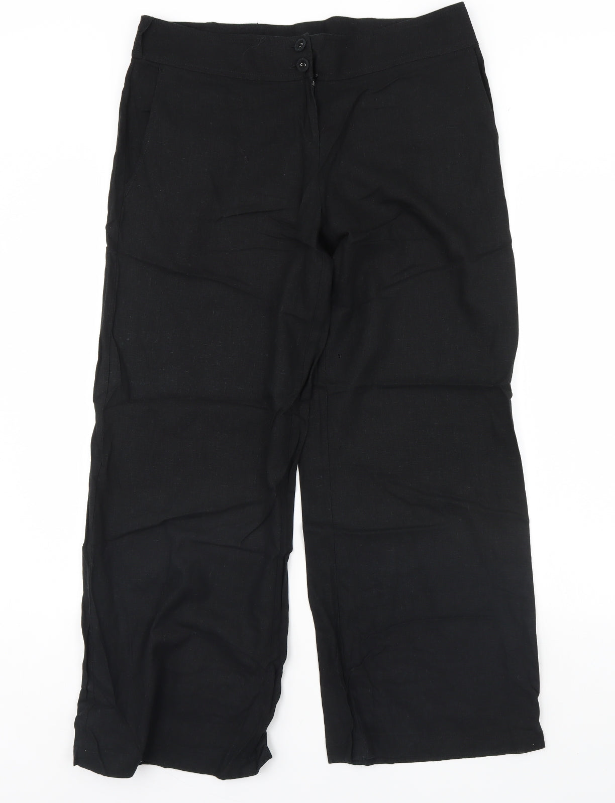 Red Herring Womens Black   Trousers  Size 14 L30 in