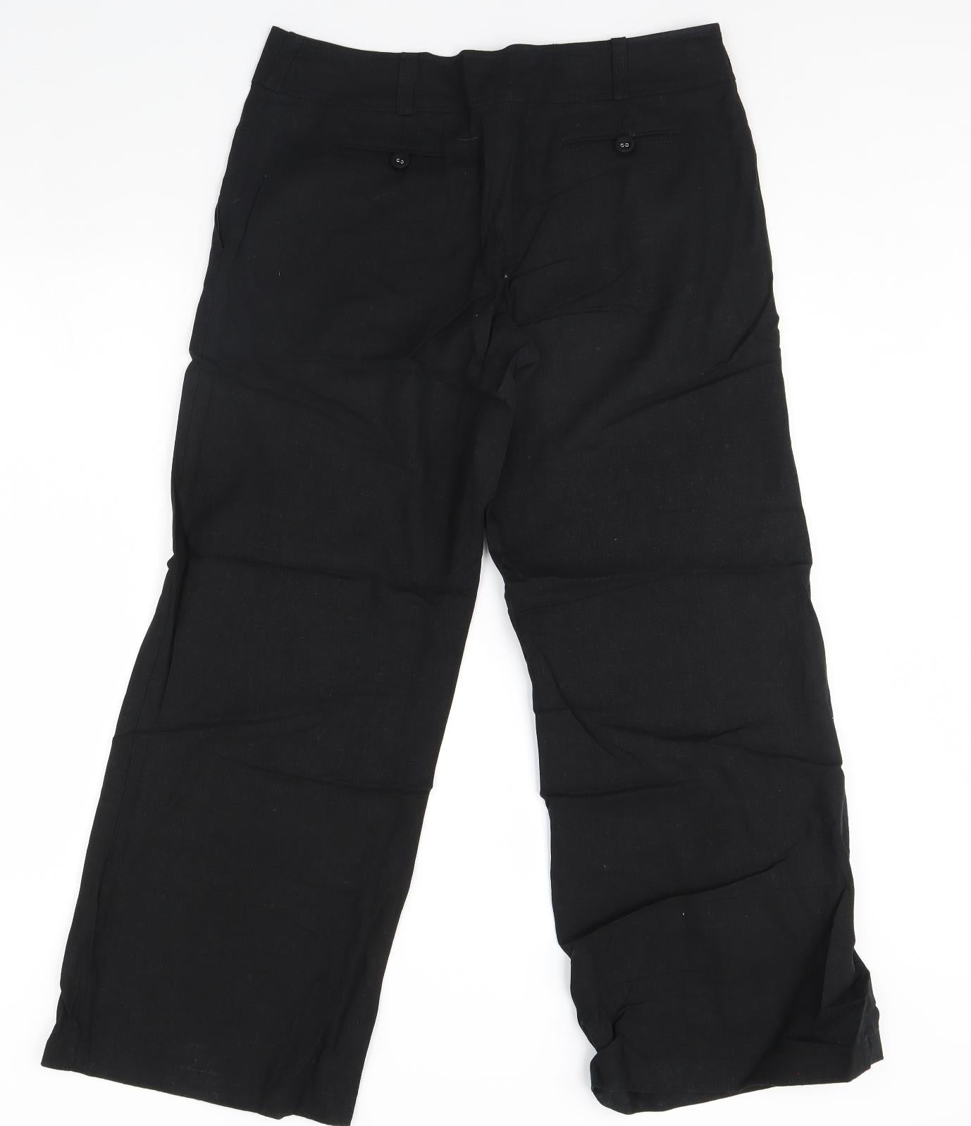 Red Herring Womens Black   Trousers  Size 14 L30 in