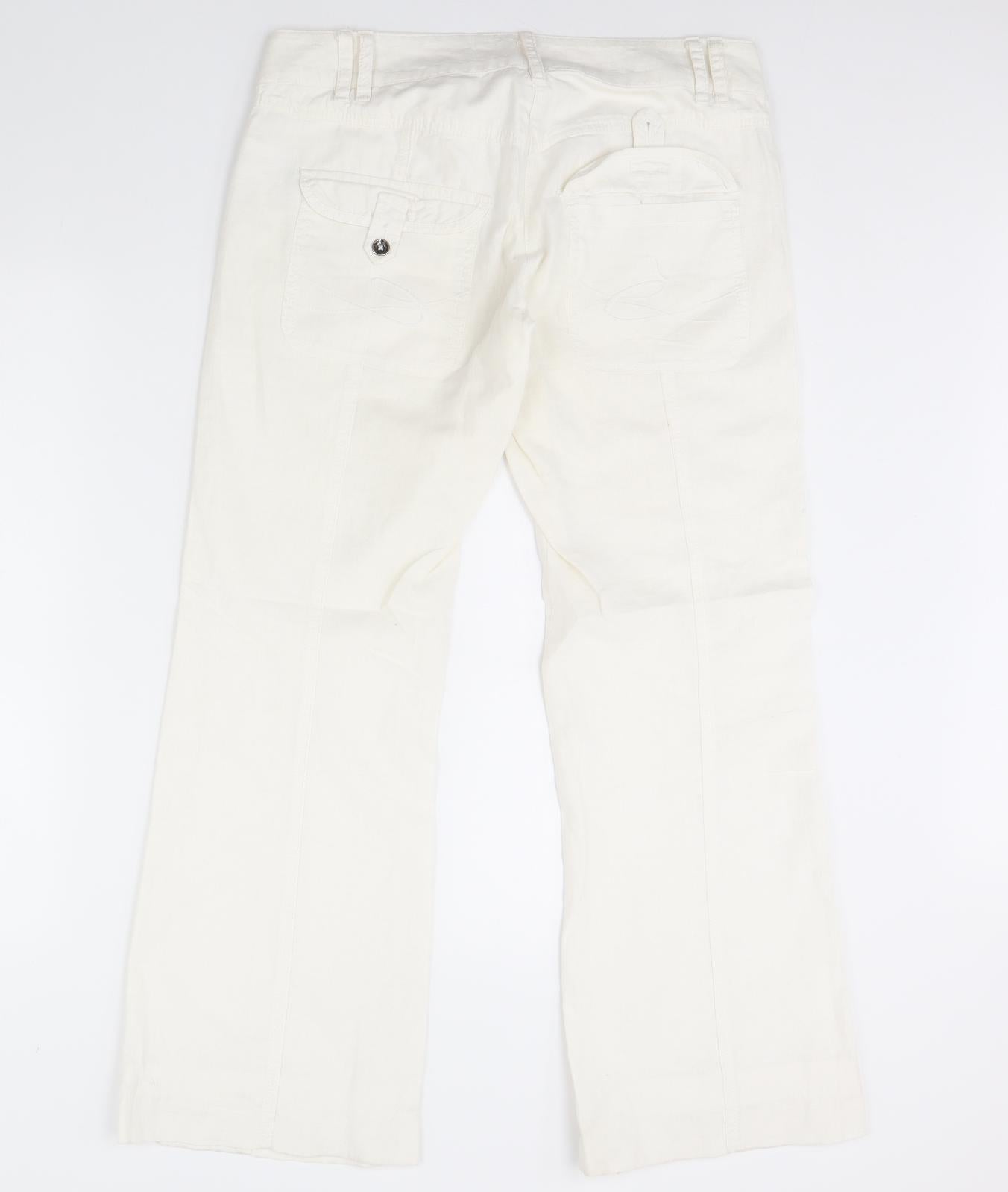 Espirit Womens Ivory   Trousers  Size 10 L30 in