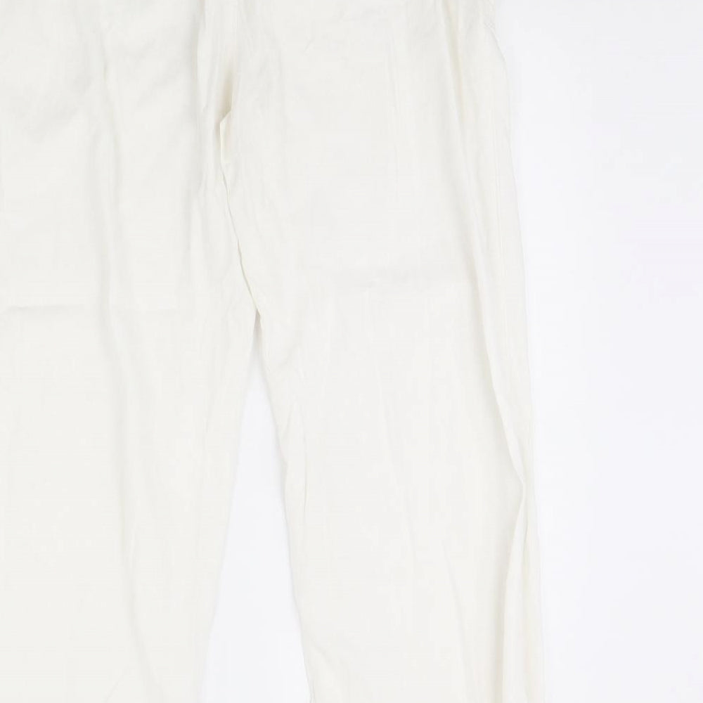 TU Womens White   Trousers  Size 14 L30 in