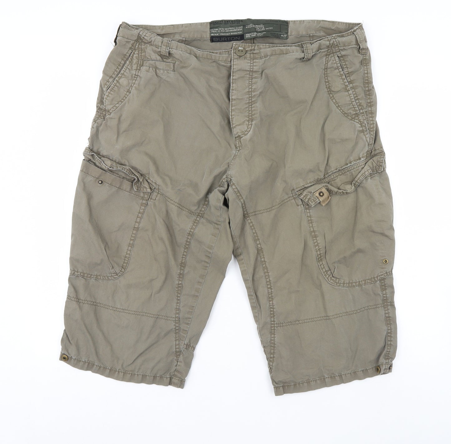 Burton Mens Green   Chino Shorts Size 38