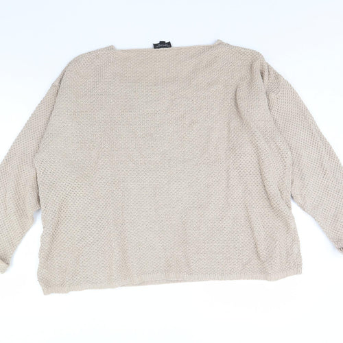 Topshop Womens Brown   Pullover Jumper Size 12