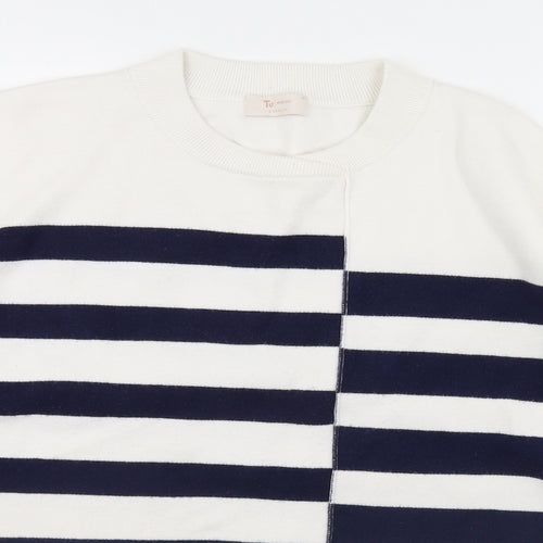 TU Womens Blue Striped  Pullover Jumper Size 22