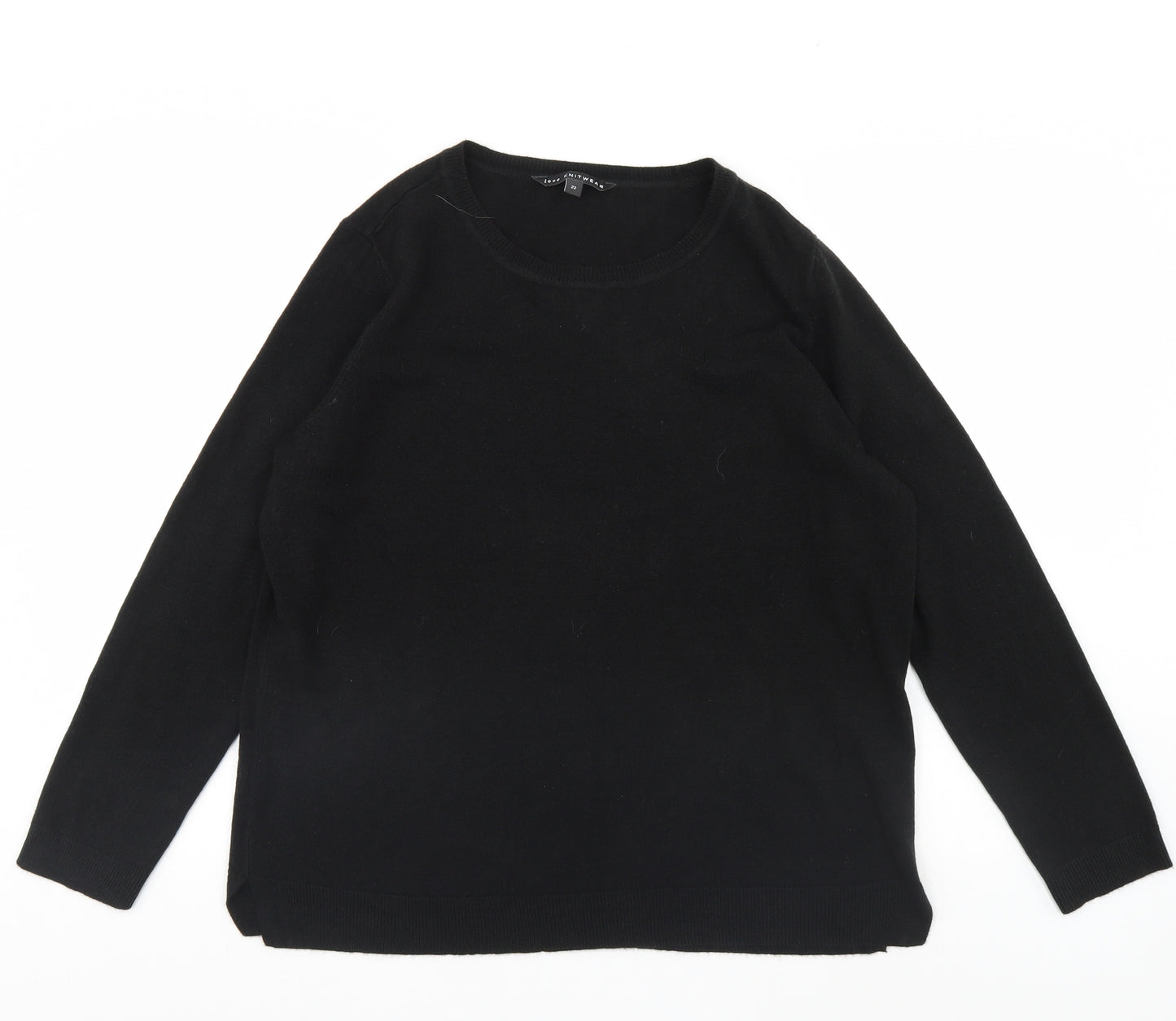 Love Knitwear Womens Black   Pullover Jumper Size 22