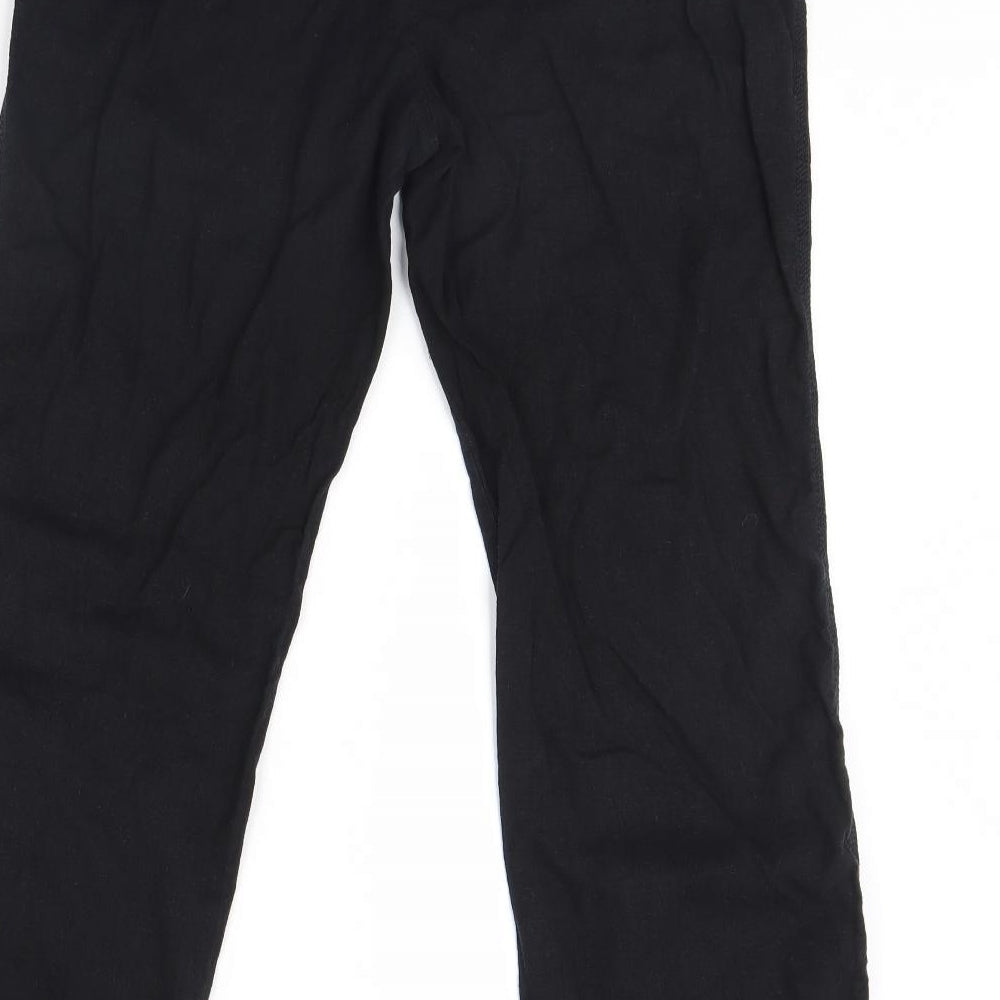 Papaya Womens Black   Trousers  Size 14 L31 in