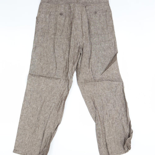 TU Womens Brown   Trousers  Size 12 L30 in